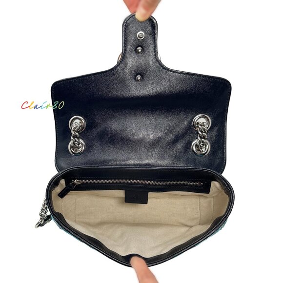 Gucci GG Marmont Multicolor Canvas Shoulder Bag - Picture 6 of 10